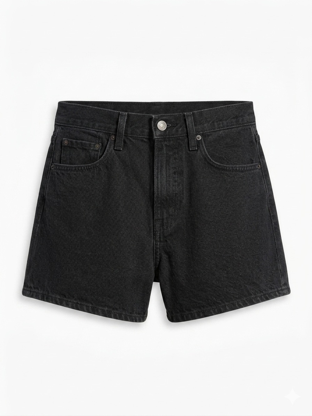 Levi's Black Denim 80’s Mom Shorts